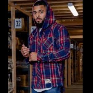 YOUNGLA FLANNEL HOODIE